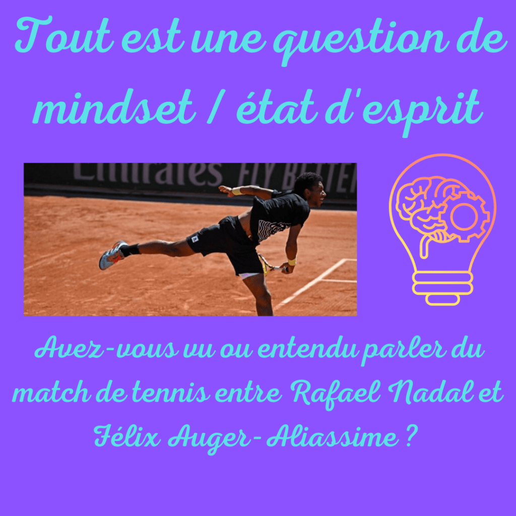 Tout est une question de mindset, d'était d'esprit.
Analyse (tennis) par la Motivologue