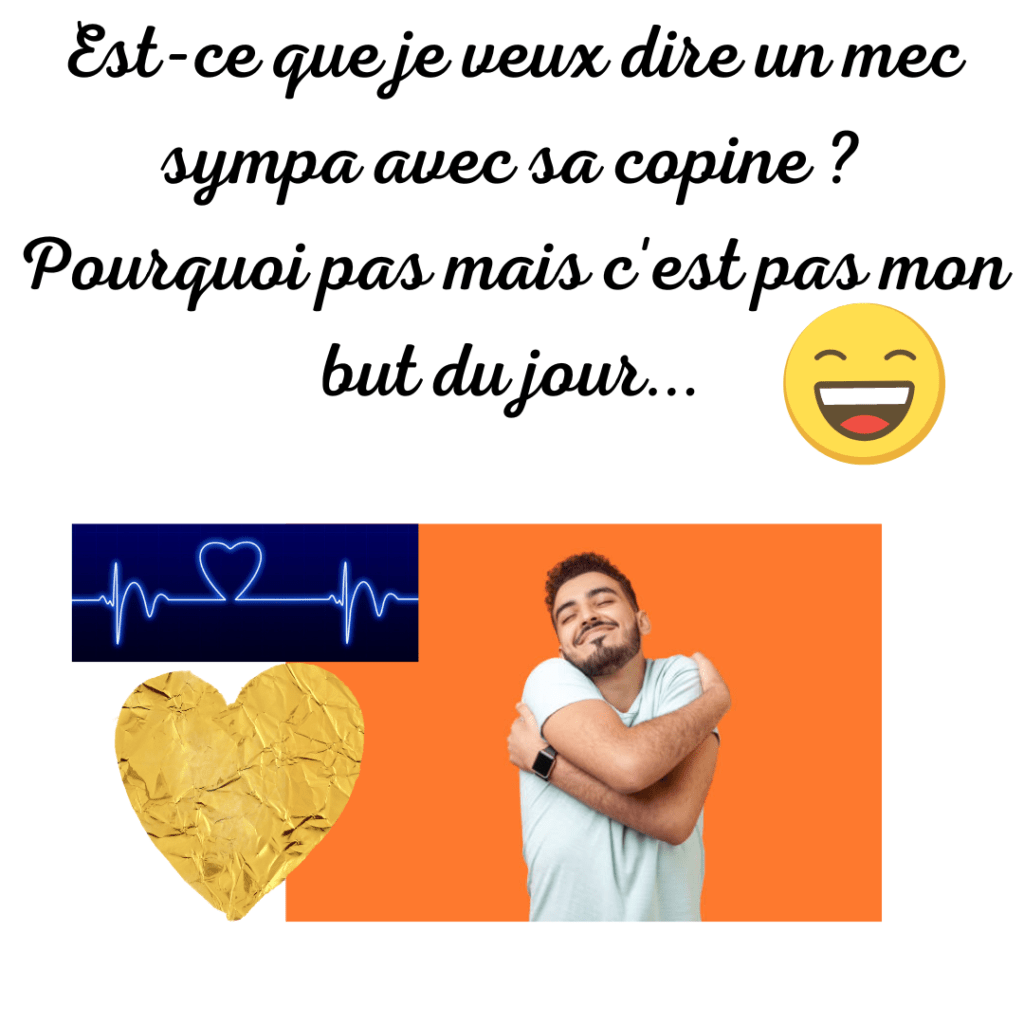 Est-ce que je veux dire un mec sympa avec sa copine ? Le canard...!
Pourquoi pas mais c'est pas mon but du jour...
texte de la Motivologue