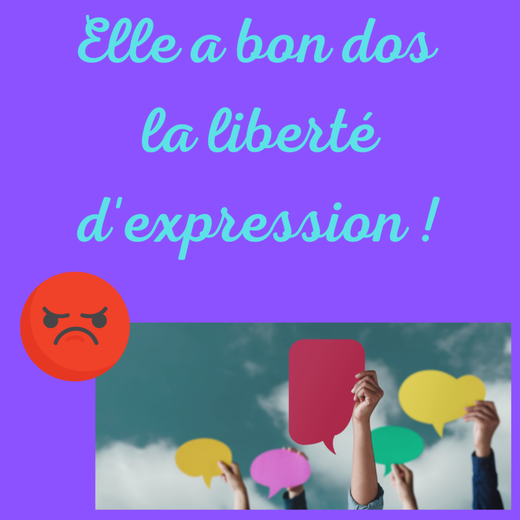 Elle a bon dos la liberté d'expression !
par la Motivologue