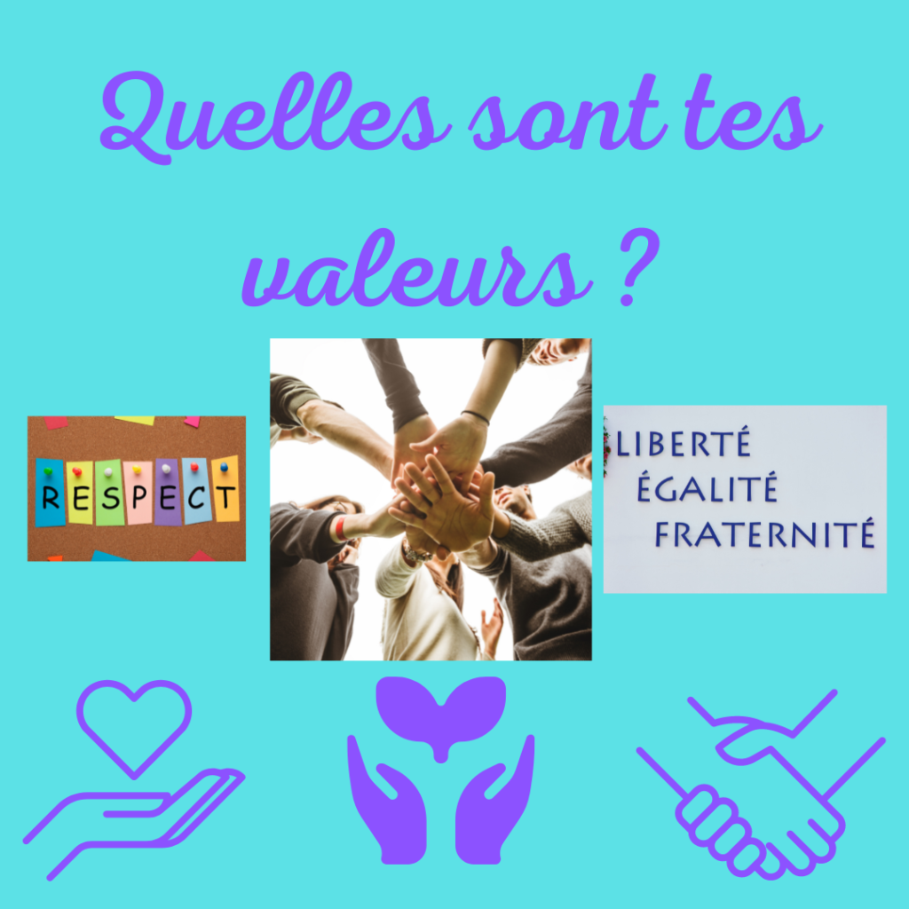 Quelles sont tes valeurs ? Respect ? Liberté égalité fraternité ? Sont-elles vraiment tes propres valeurs ?
par la Motivologue