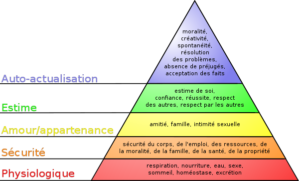 Pyramide de Maslow des besoins
Article par la Motivologue