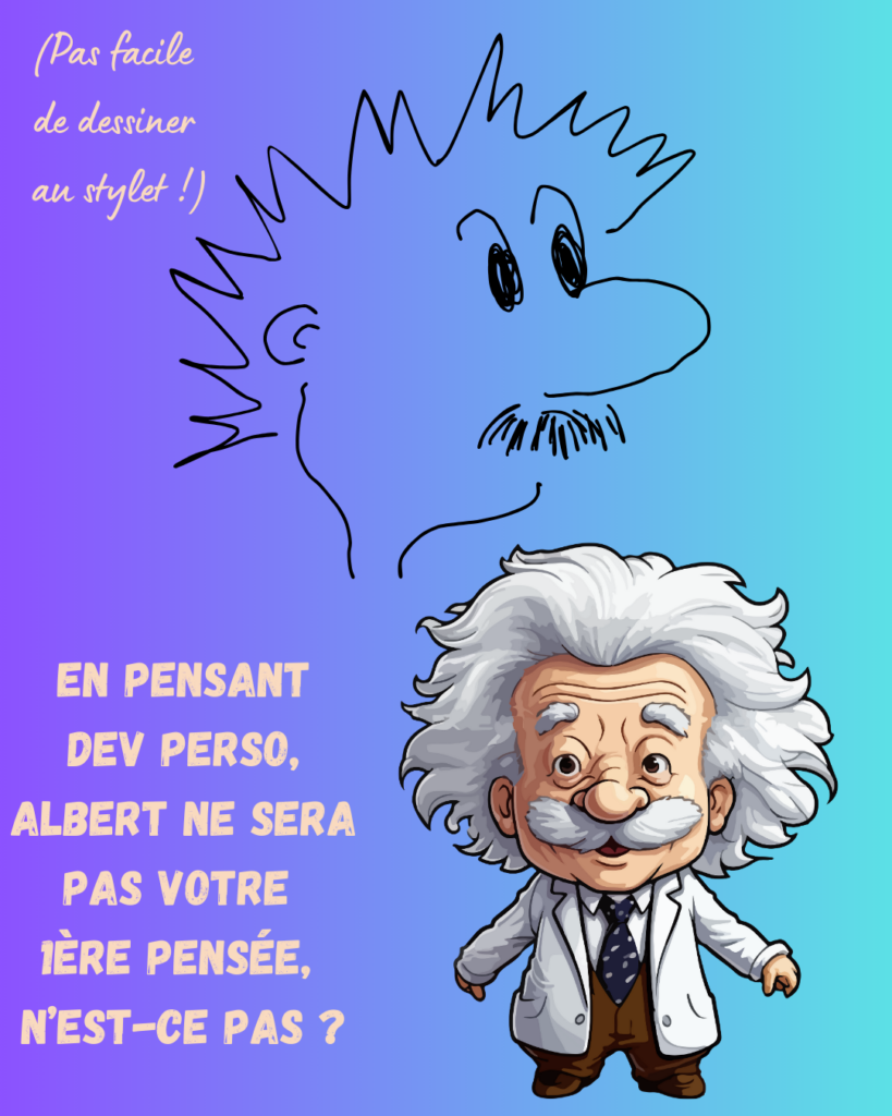 le dev perso selon Einstein
Par la Motivologue